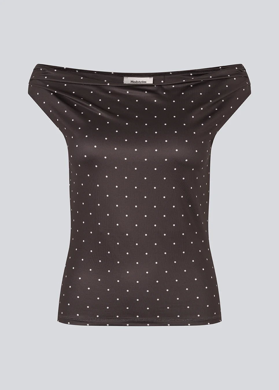 Hima top brown dot by Modström