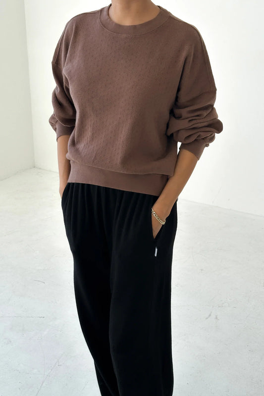Pointelle Sweatshirt by le Bon Shoppe
