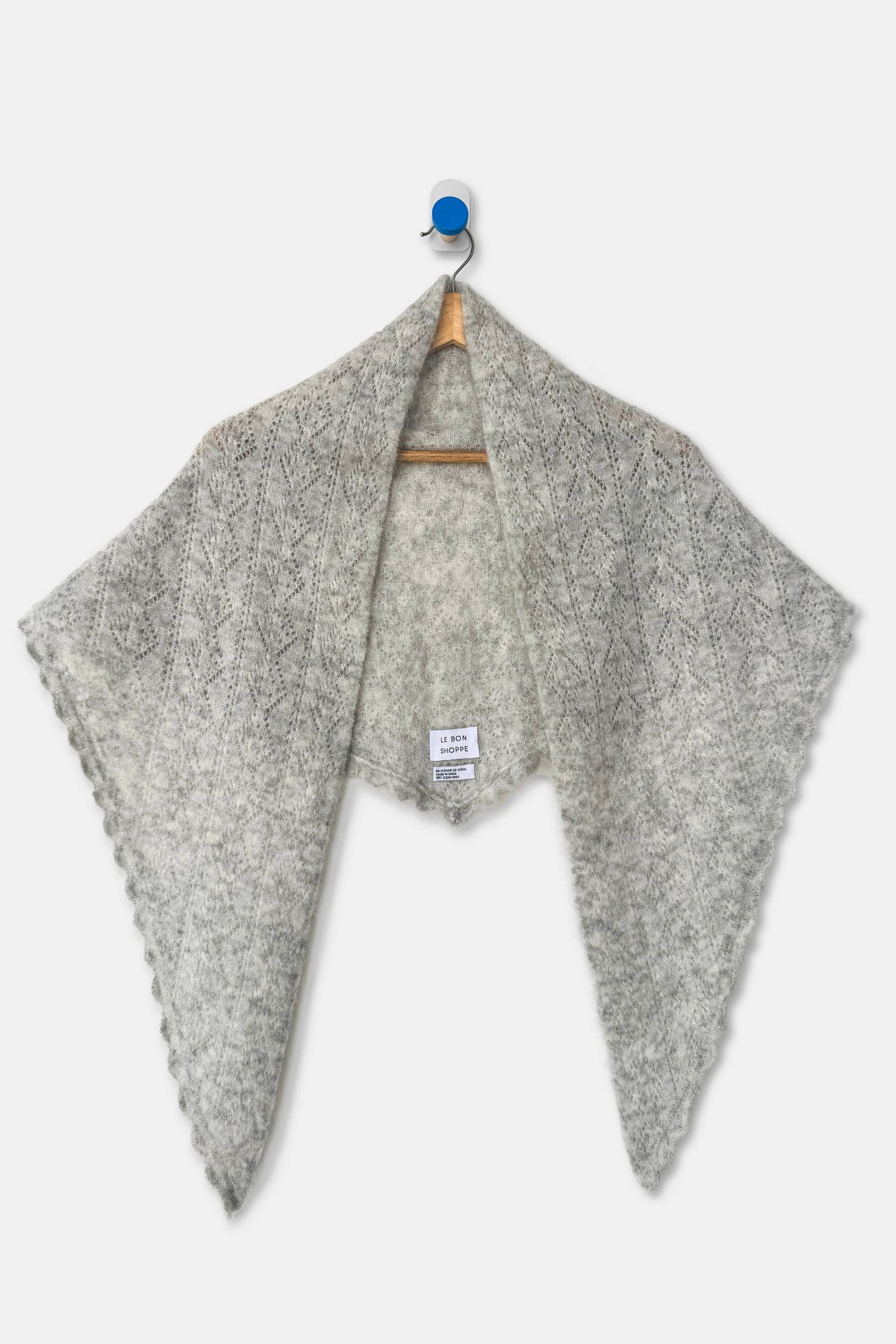 Pre-order Mohair Pointelle Shawl by  Le Bon Shoppe