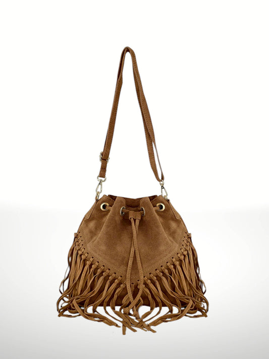 Suede Fringe Bag