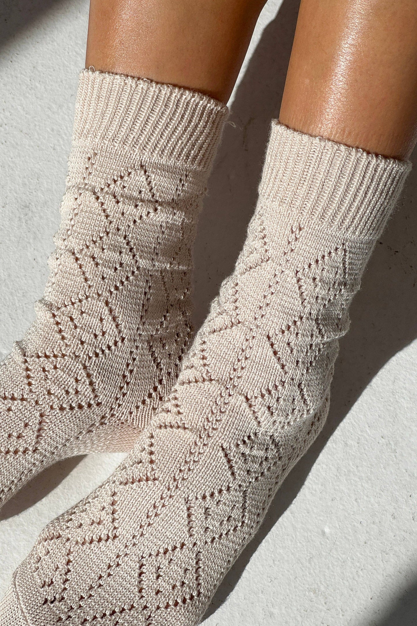 Modal Eyelet Socks by Le Bon Shoppe