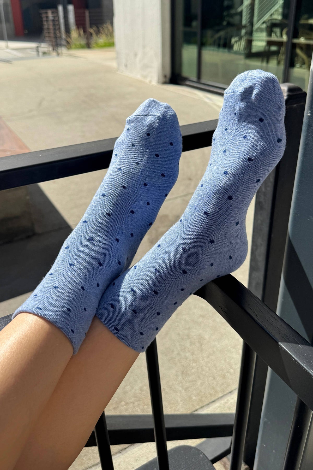 Polka Dot Sneaker Socks  by Le Bon Shoppe