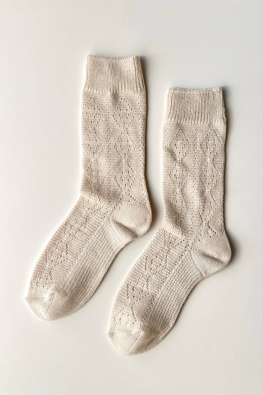 Modal Eyelet Socks by Le Bon Shoppe