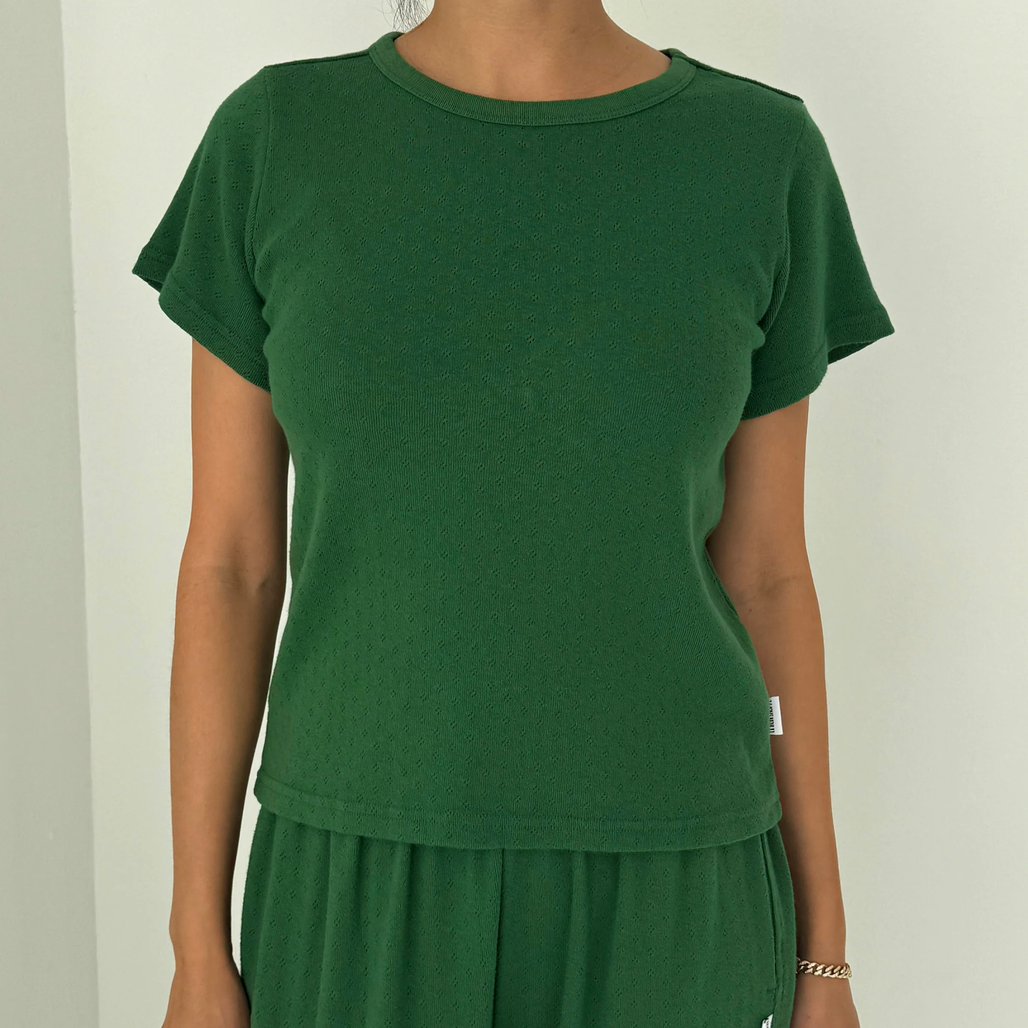 Baby Pointelle Tee by Le Bon Shoppe