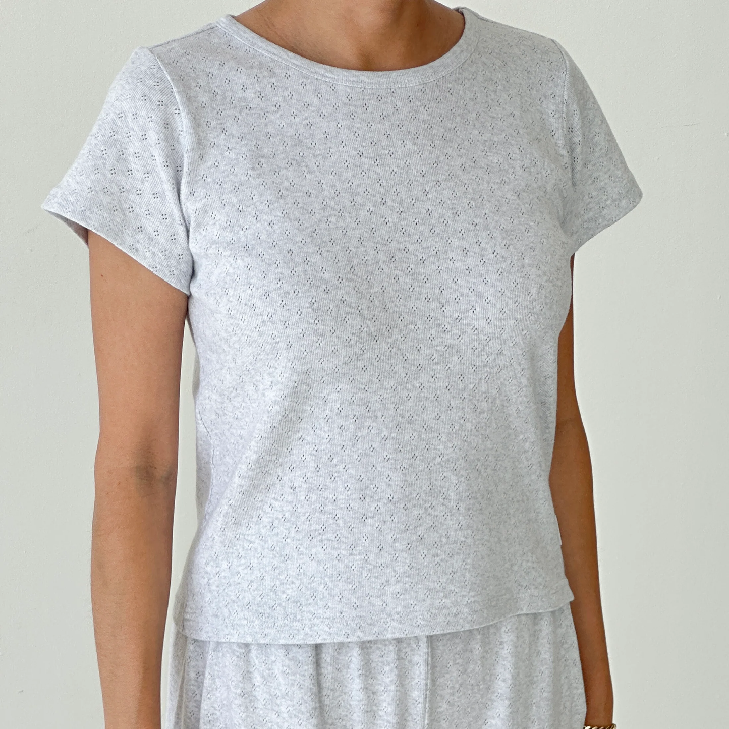 Baby Pointelle Tee by Le Bon Shoppe