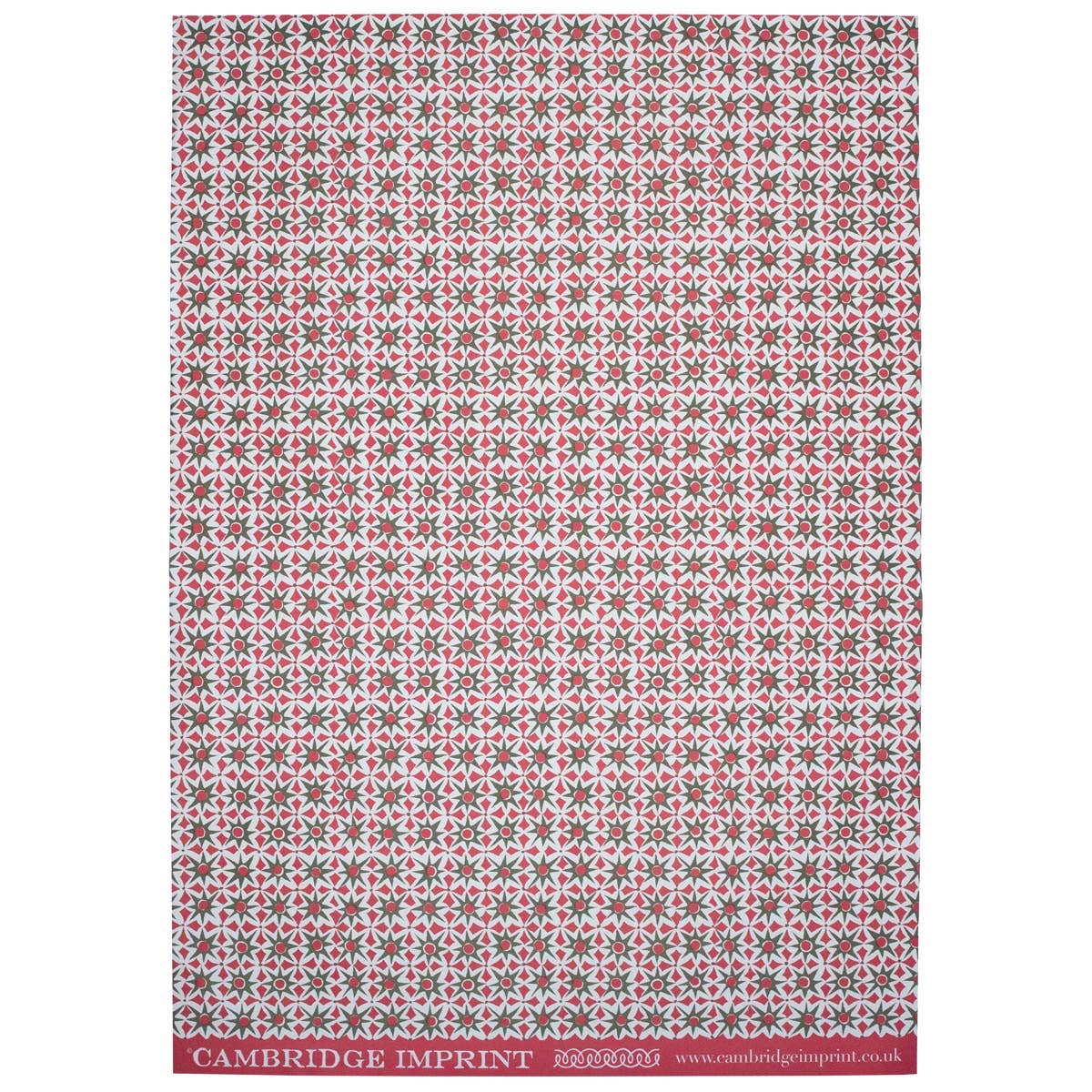 Patterned Wrapping Paper Alhambra Green and Pink