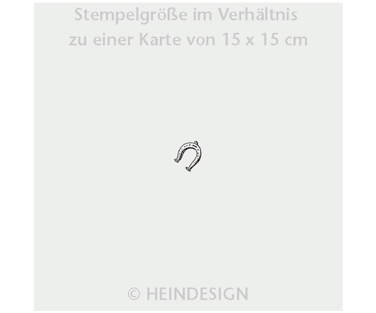 Mini rubber stamp: Horseshoe