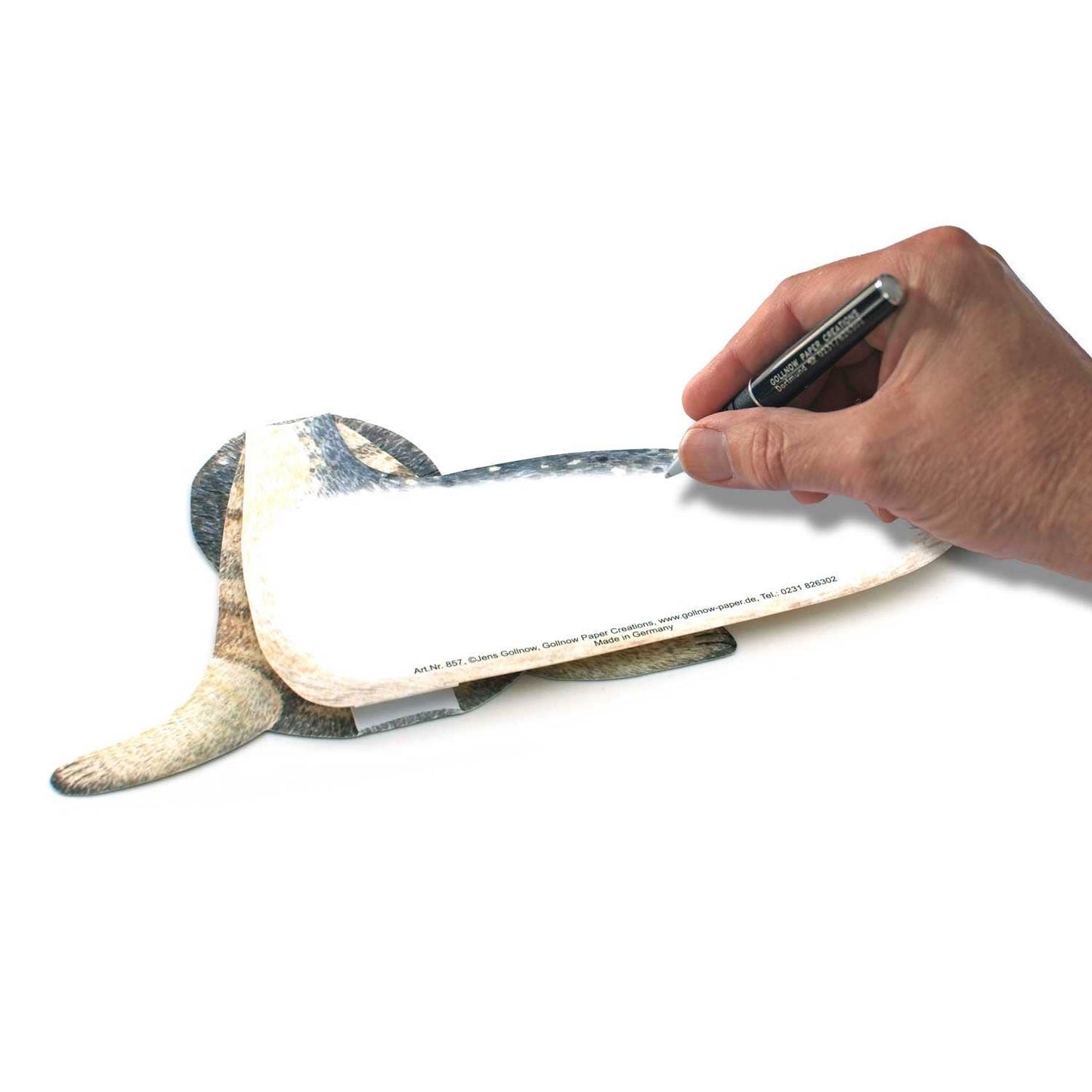 3D animal card seal