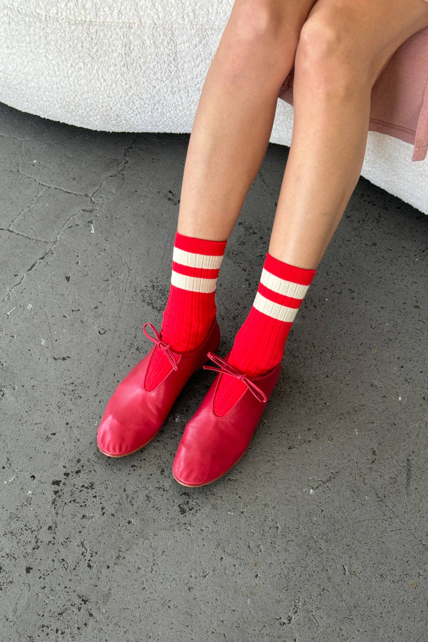 Her Varsity Socks by Le Bon Shoppe