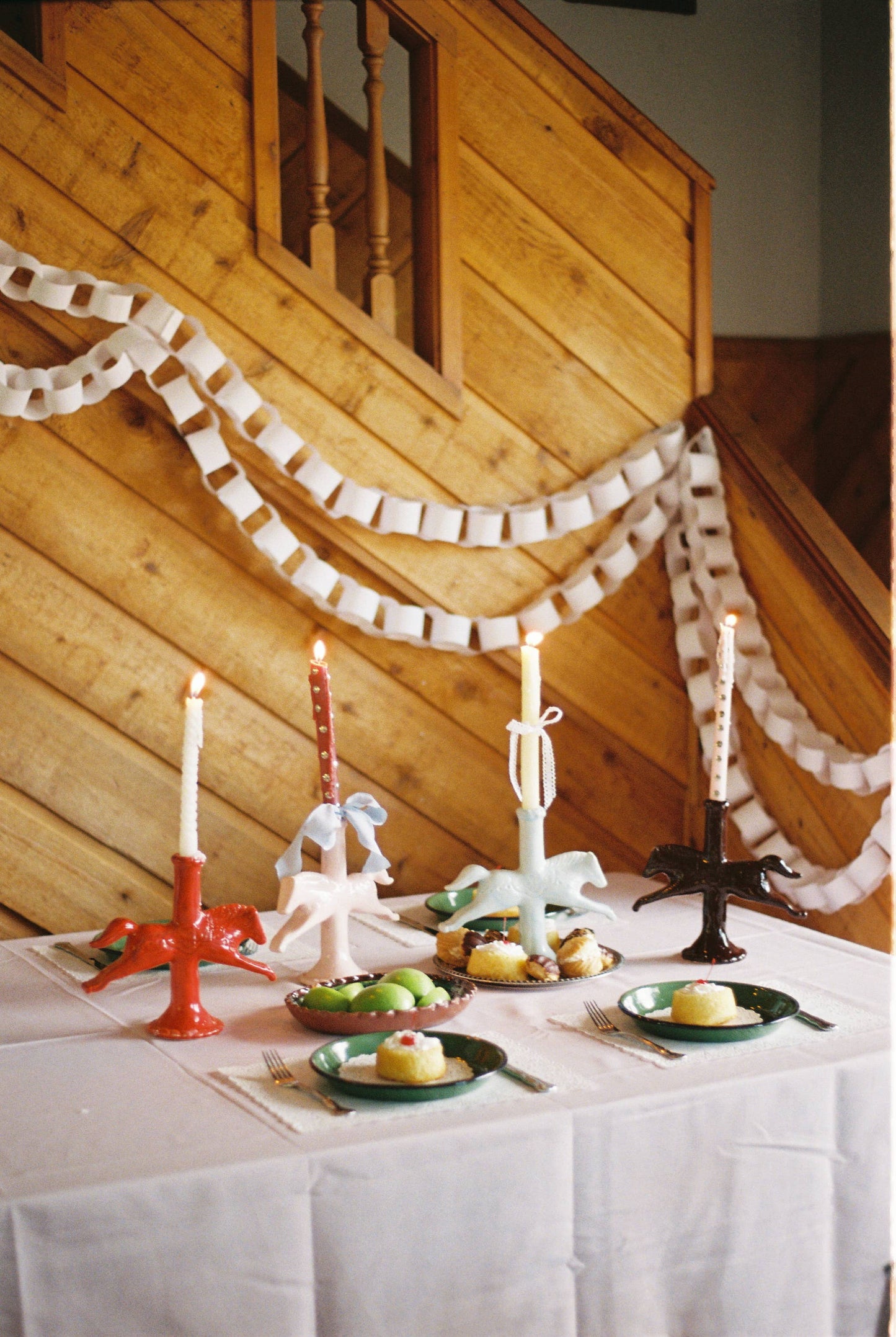 Dala Horse Candlestick Holder | Ruby Red