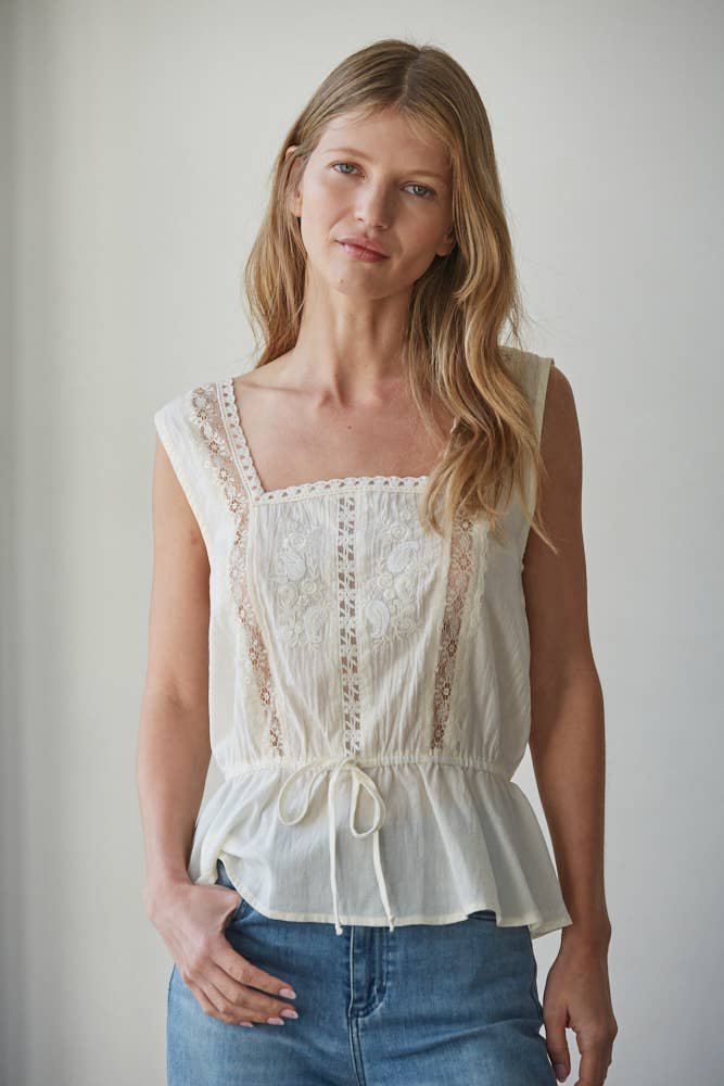 Isadora Embroidered top